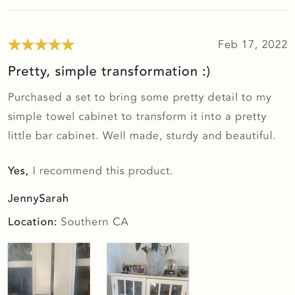 Mother-Of-Pearl Knobs-Gold - Picture 6 of 6